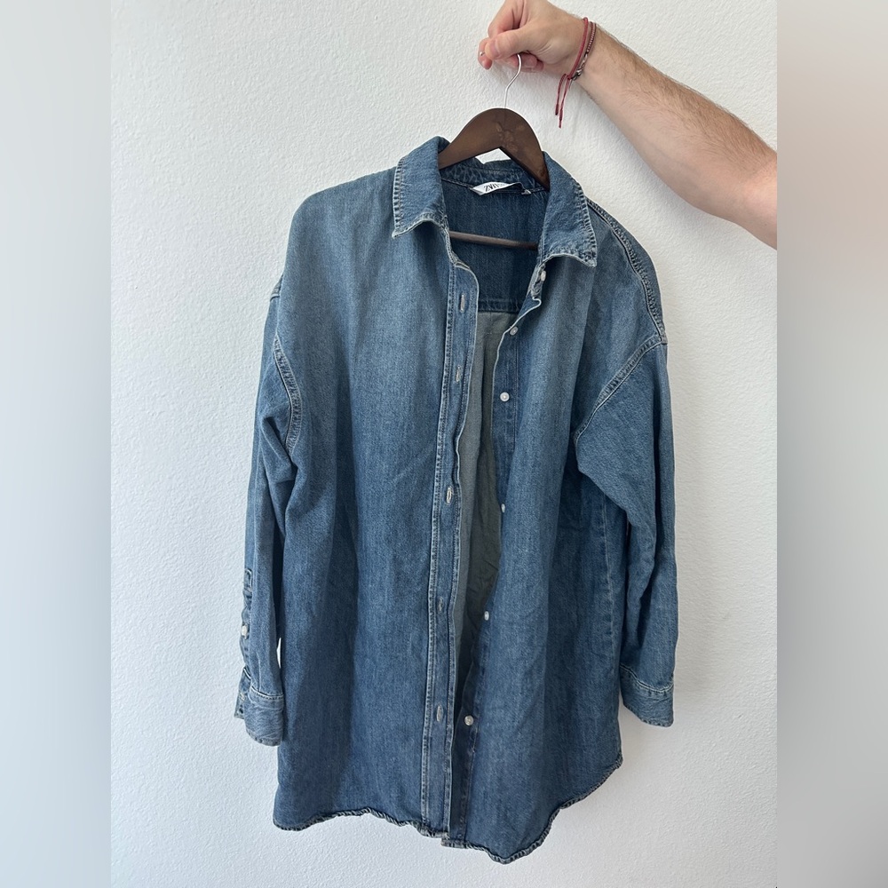 Zara Denim LongSleeve Shirt - Picture 3 of 3